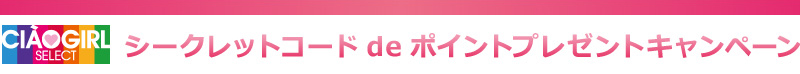 �V�[�N���b�g�R�[�hde�|�C���g�v���[���g�L�����y�[��