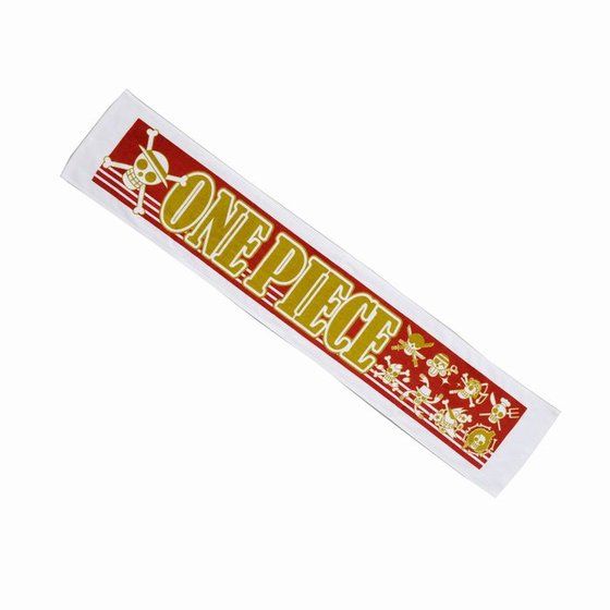 【クリックで詳細表示】ワンピース マフラータオル 海賊旗柄