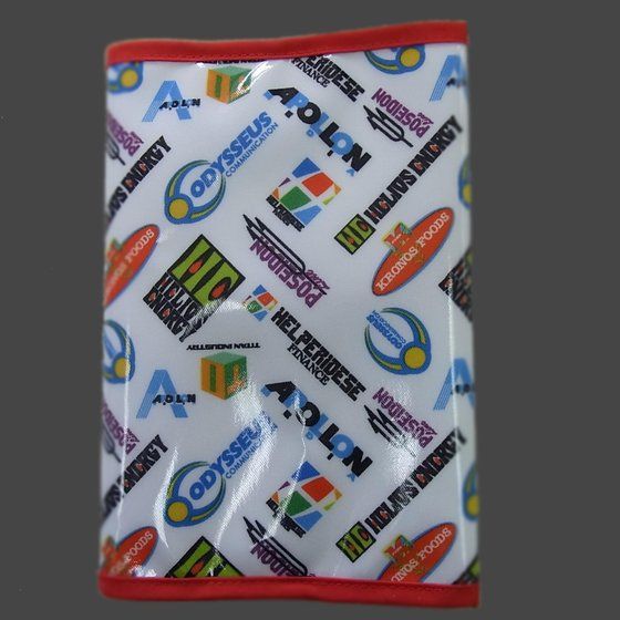 【クリックで詳細表示】TIGER＆BUNNY 作中企業ロゴ総柄ブックカバー